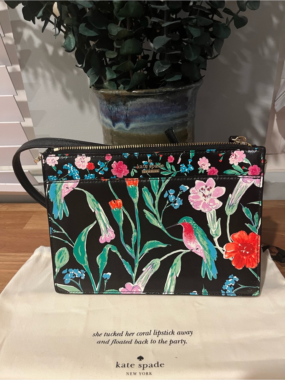 Kate Spade Cameron Street Jardin Floral Clarice Crossbody Adjustable Strap